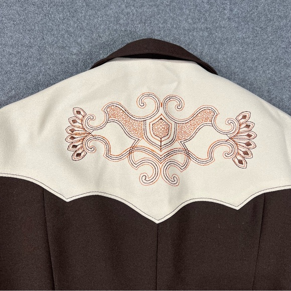 VTG H Bar C California Ranchwear Embroidered Yoke Western Sport Coat Women’s 10 - Picture 5 of 7